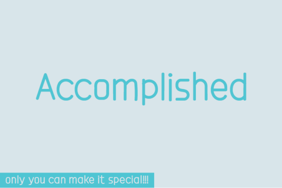 Accomplished Font for Web Design