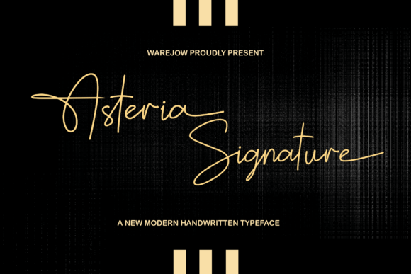Asteria Signature: A Romantic Font for Campaigns