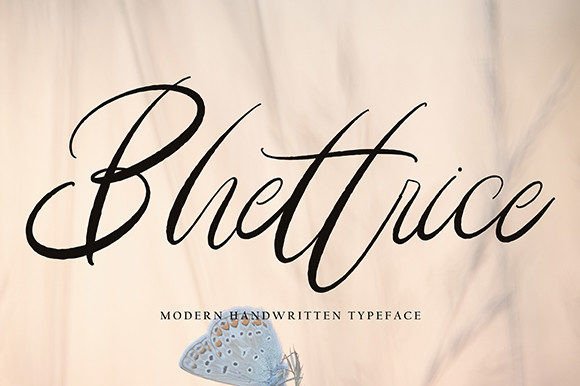 Bhettrice: A Modern Script Font for Polished Branding