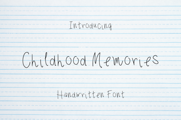 Childhood Memories: A Whimsical Typeface for Digital Design