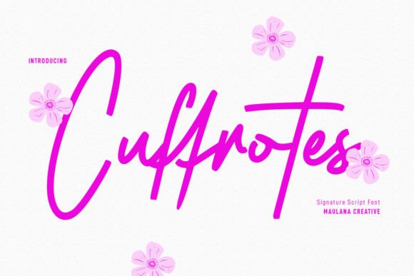 Cuffrotes Font Review: A Script Typeface for Campaigns