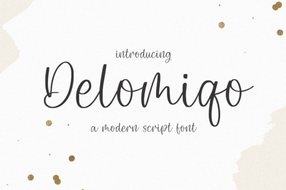 Delomiqo: A Modern Script Font
