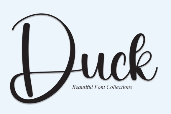 Duck: A Joyful Script Font for Editorial Design