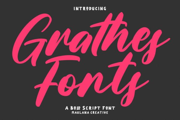 Grathes: A Bold Script Typeface for Modern Web Design