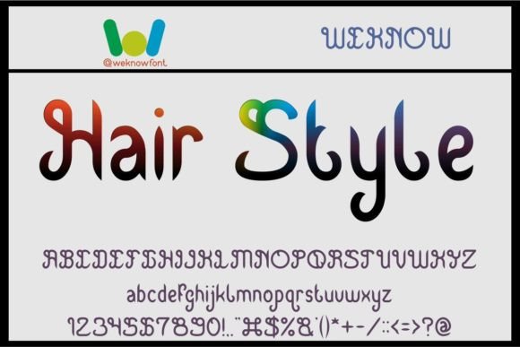 Hair Style Font: A Whimsical Typeface for Editorial Design