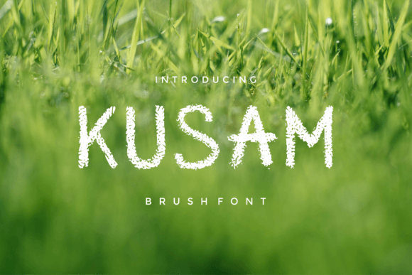 Kusam: A Bold Brush Font for Craft Creators