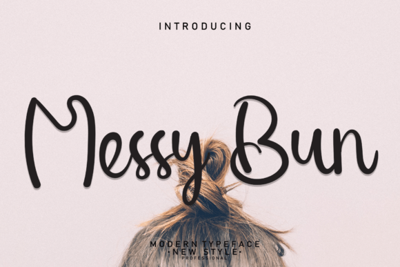 Messy Bun: A Handwritten Font for Creative Projects