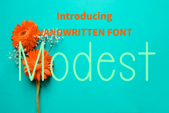 Modest: A Friendly Handwritten Font for Web Design