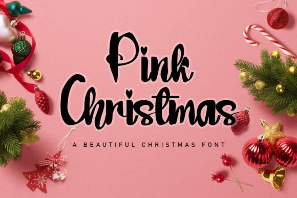 Pink Christmas Font Review: A Quirky Script for Brand Identity
