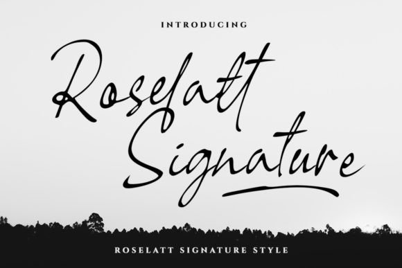 Roselatt: The Modern Signature Typeface for Bold Branding