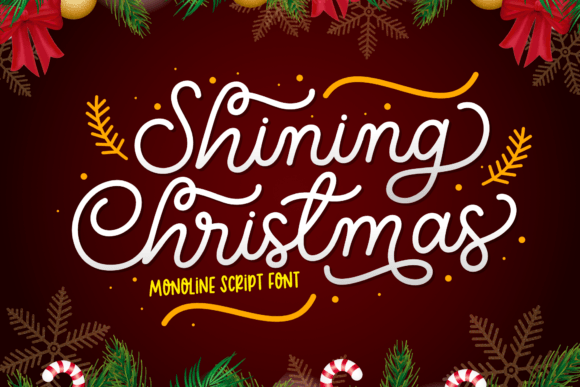 Shining Christmas: The Script Font That Elevates Your Brand