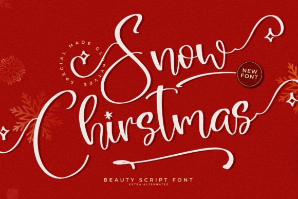 Snow Chirstmas Font for Creative Projects